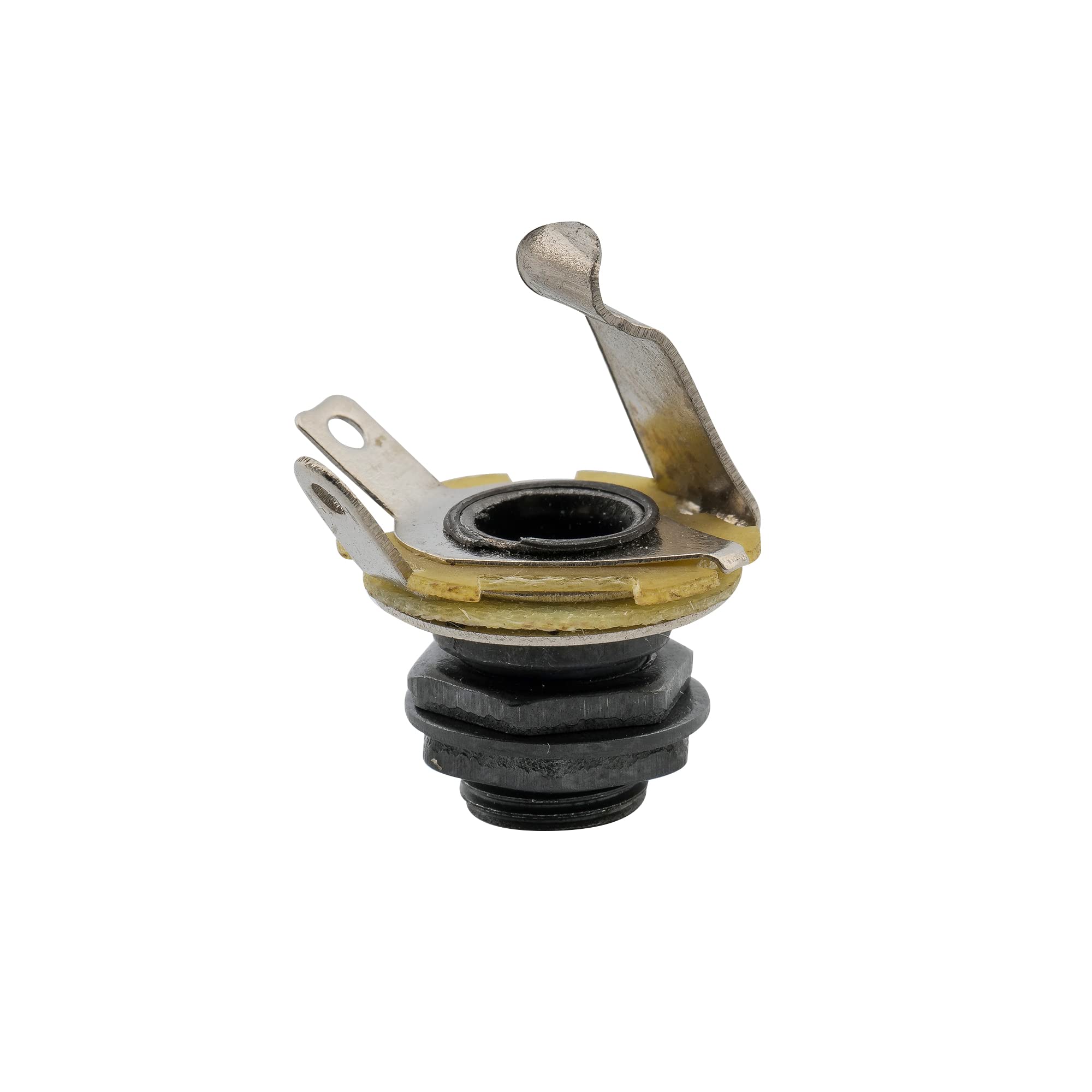 Musiclily 6.35mmモノラルジャック フォンジャック エレキギター/ベース用、ブラック