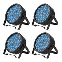 【送料無料】BETOPPER ステージライト 54x1.5W RGBW LED LPC008S 舞台照明 多色変換ディスコライト ステージ照明 DMX512 3/7CH パーティライト スポットライト DJ disco light クラブライト 高輝度 音声連動 舞台/演出/結婚式/パーティー/カラオケ/バー用4個セット