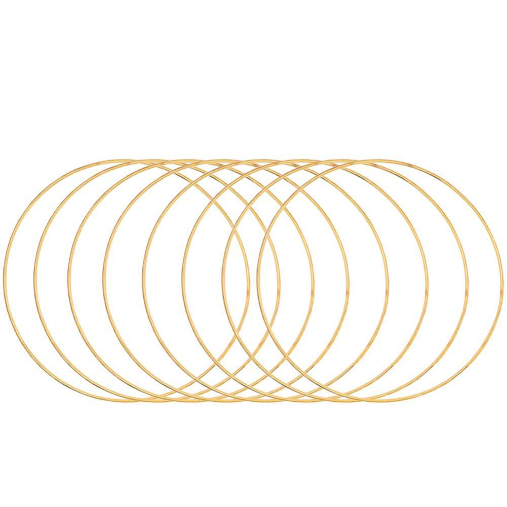 【送料無料】TOYMYTOY ドリームキャッチャーDIYクラフト リングフープ リームキャッチャーリングのフープ 金属リング 20CM 丸い金属 フープ 壁掛け飾り 車飾り DIY 工芸品 風鈴 花輪 捕夢網など適用 5ps