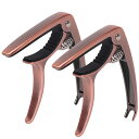 Bestgle ギターカポタスト アコギカポ ワンタッチ式 guitar capo 亜鉛合金ギターカポサメカーポ アコースティック&エレキギター用 手触りがよくフレットなしのバズそして耐久性のある