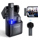 ワイヤレスマイク iphone ピンマイクワイヤレス スマホ外付けマイク Alvoxcon 無線マイク2.4G 超軽量 収納充電ケース付き ウインドシールド付き 録音録画 オンライン生放送 Vlog?影 日本語取扱説明書 DW310