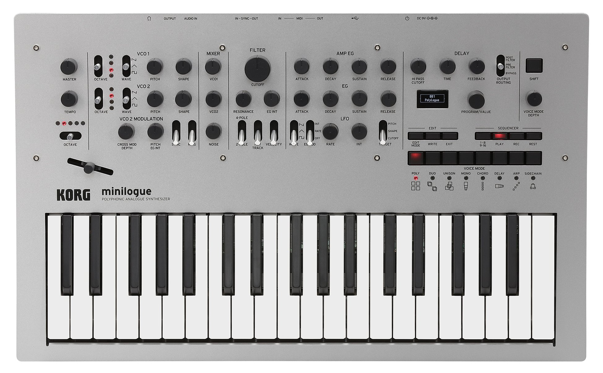 KORG 4ܥ ݥե˥å ʥ 󥻥 minilogue ߥ˥ 37 16ƥåץ󥵡  ץ°
