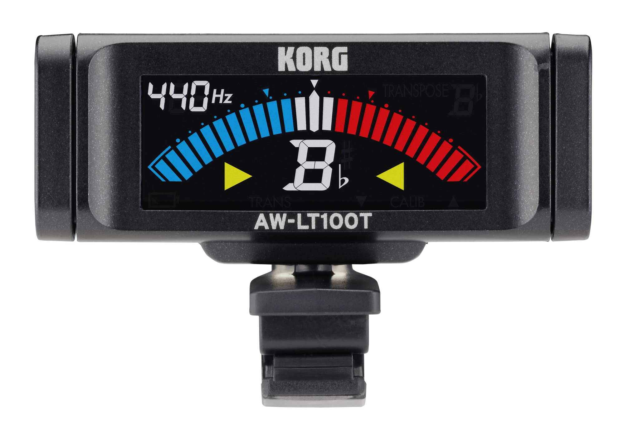 【送料無料】KORG 100時間連続駆動 トランペット/トロンボーン用 クリップ式チューナー AW-LT100T