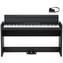 【送料無料】KORG コルグ 電子ピアノ 88鍵盤 LP380 USB ブラック 黒 日本製 温かみを感じる木製 純正ヘッドフォンとペダルが付属