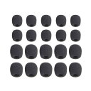 【送料無料】YFFSFDC マイクスポンジ 20個セット 内径5mm/8mm ヘッドセット インカム ピンマイク 雑音防止 ピンマイク 用 ミニ 黒