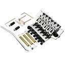 【送料無料】Musiclily Pro BL001 弦ピッチ10.8mmトレモロユニットブリッジ 34mmブラスブロック フロイドローズタイプエレキギター用、 クローム