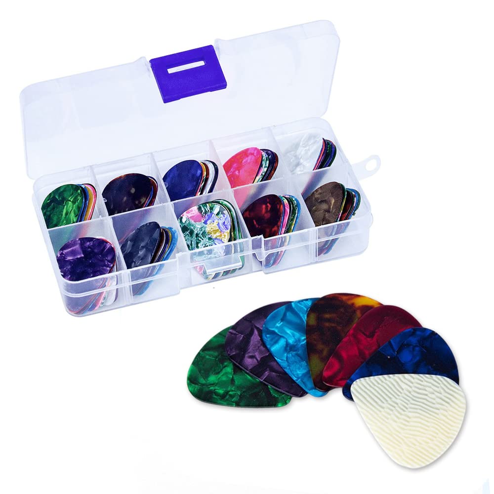 【送料無料】LOYELEY ギターピック 30枚セット 厚み0.46mm シン ベース アコギ エレキ ギター ピック 初心者 練習用 カラフル ティアドロップ...