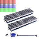 【送料無料】GeeekPi 2パックMAX7219 8x32ドットマトリックスMCU 4 in 1 LEDディスプレイモジュール(Arduino/Raspberry Pi用)(赤)