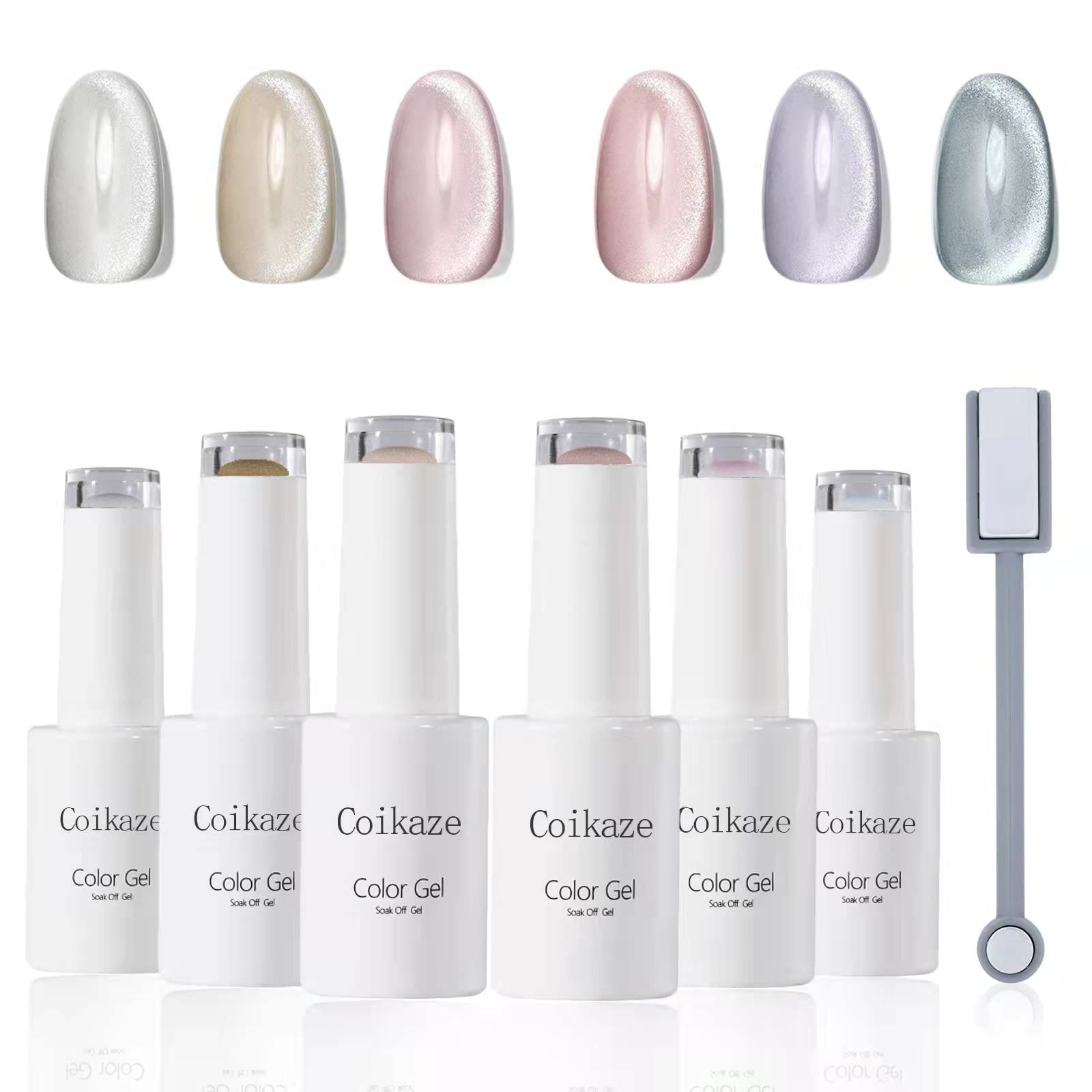 【送料無料】ジェルネイル マグネットジェル Coikaze キャッツアイジェル 6色セット ギャラクシー カラ..
