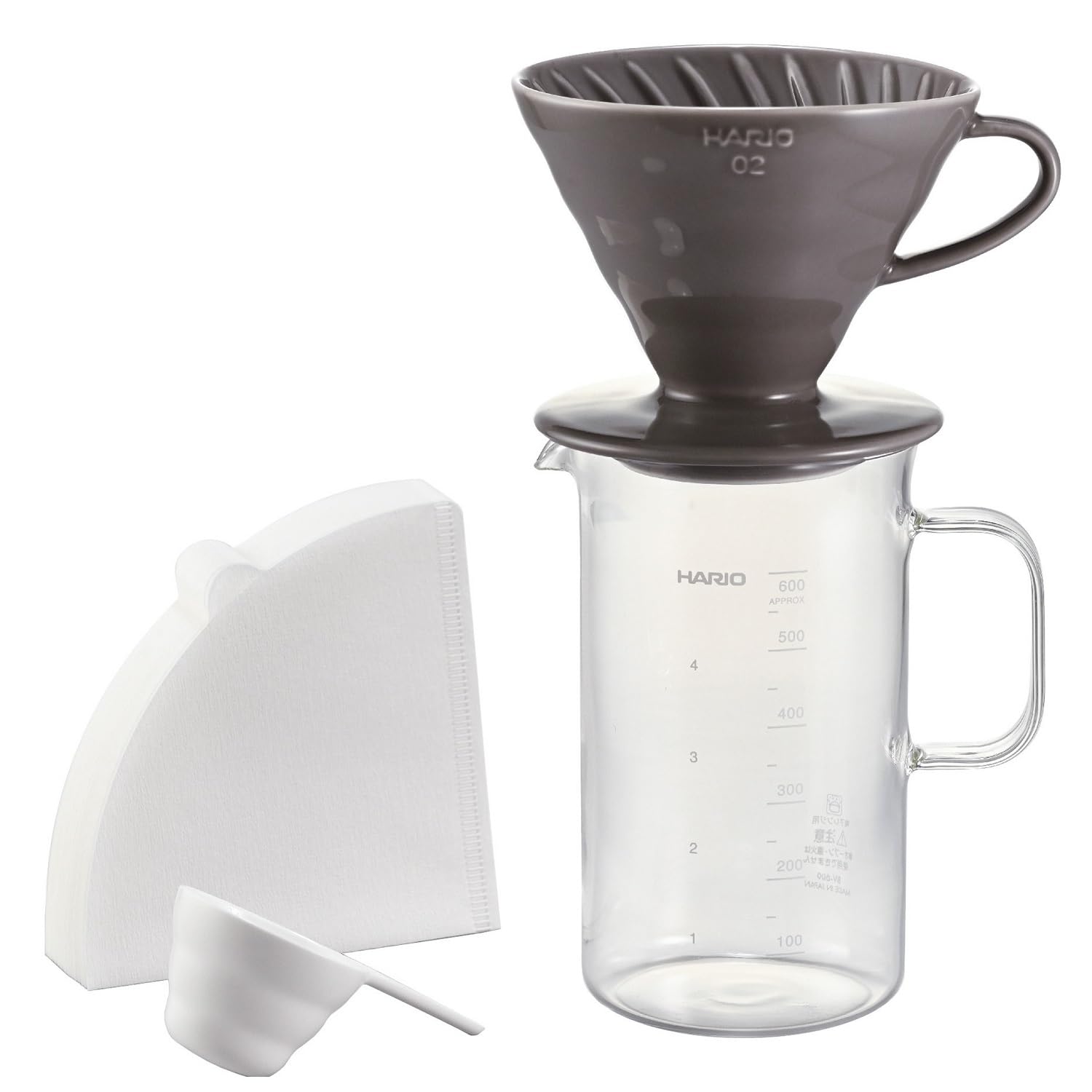 HARIO(ϥꥪ) ӡС&ɥåѡå եĥ 600ml 1~4  BVD-3012-GR...