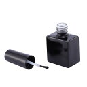 Frcolor マニキュアボトル 10ml エナメルボトル 黒 遮光 空ボトル ネイル空ボトル ガラス 手作り 収納 小分けボトル 12本セット