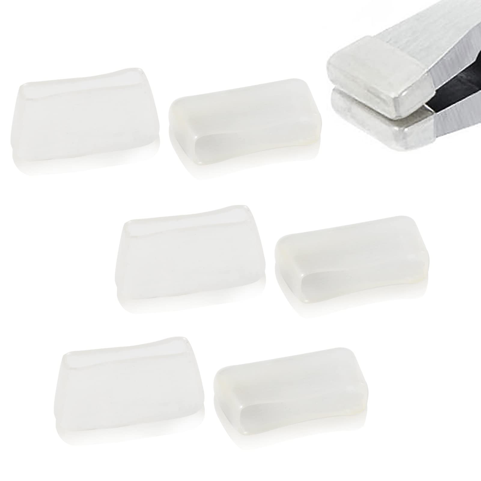 【送料無料】LEONTOOL ガラスペンチ用 取り替えゴム ゴムキャップ 6個入 交換用 先端カバー 取替パーツ..