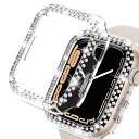 Miimall 対応 Apple Watch Series 8/7 45mm 【2022/2021 モデル】 専用ケース アップルウォッチ 41mm カバー PC材質 ぴったり対応 おしゃれなデザイン ラインストーン付き 装着簡単 Apple Watch 7 保護カバー(クリア|45mm)