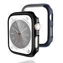 colaxuyi 【2枚セット】 Apple Watch 8 7 用 ケース 41mm 一体型 全面保護 アップルウォッチ8 7 カバー キズ防止 曇らない マ...