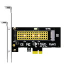 GLOTRENDS PA09-X1 M.2 PCIe X1変換アダプターカード、M.2 PCIe 4.0/3.0/2.0 SSD (NVMe/AHCI Key ...