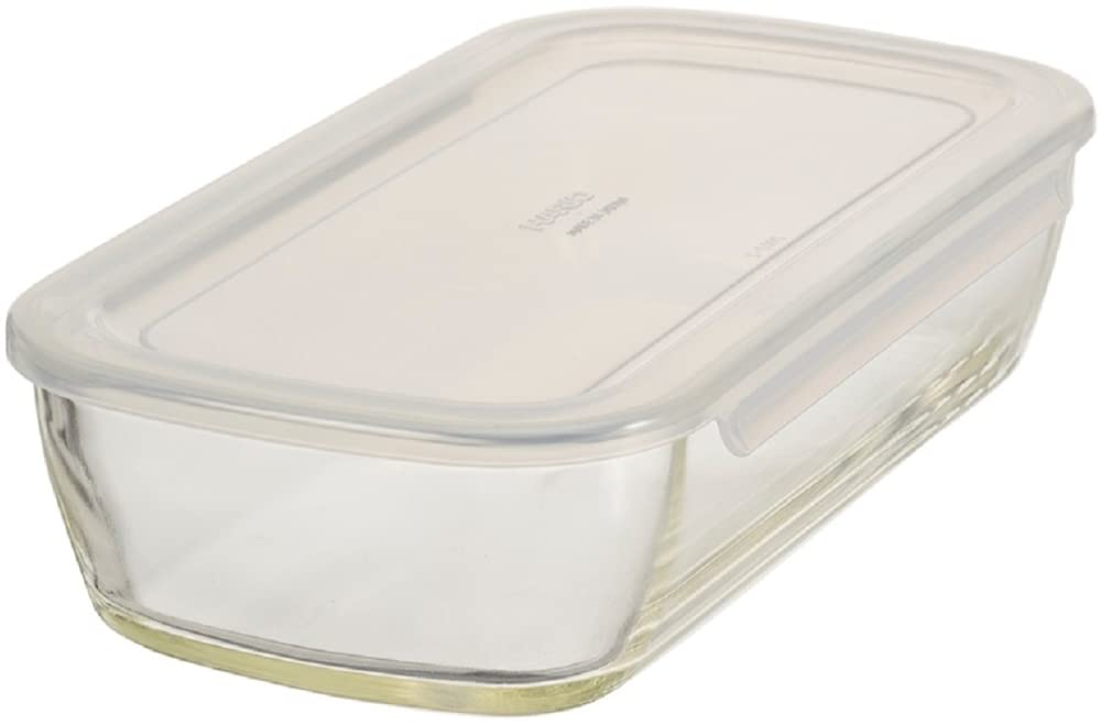 HARIO(ハリオ) 日本製 耐熱ガラス製 保存容器 角 900ml BUONO kitchen KSTL-90-TW クリア