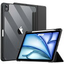 iPad air 11インチ ケース(2024) iPad air 5 ケース iPad air4 ケース TiMOVO iPad Air 11インチ/第5世代 第4世代 10.9インチ 2024/2022/2020 カバー 透明バック 薄型 PUレザー ペン収納 キズ防止 三つ折り TPU スタンド 衝撃吸収 オートスリープ機能付き 軽量 耐久 持ち