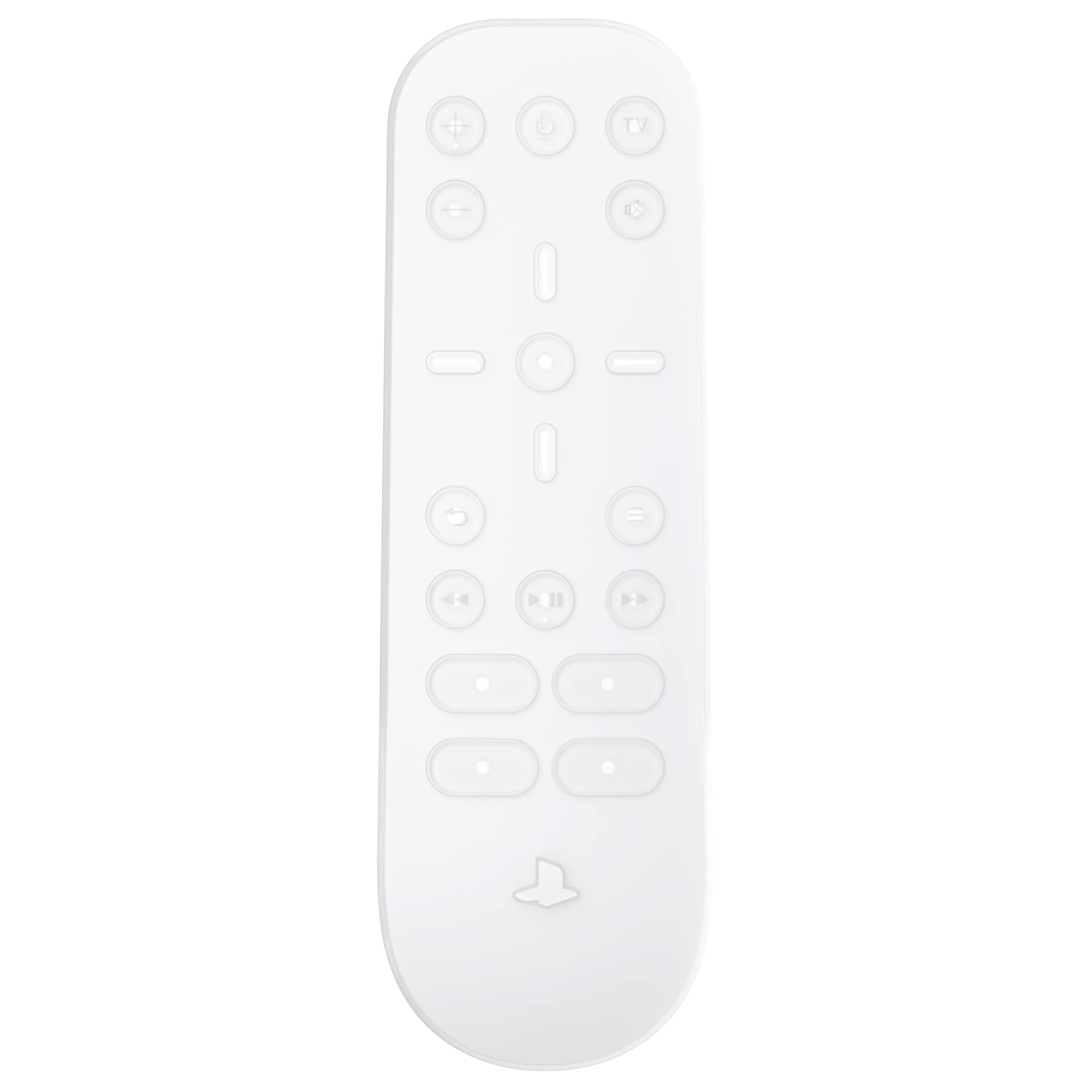 PlayVital ps5メディアリモコンに対応するシリコンケース、ps5メディアリモコンに対応する専用の保護カバー、全体的に保護できるケース【クリアホワイト】