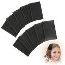 RICISUNG 前髪クリップ【10枚】前髪とめーる 前髪固定シート ヘアホルダー ヘアクリップ マジックテープ ヘアベルクロ固定フリンジ 洗顔 化粧用