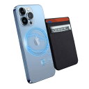 CloudValley iPhone MagSafe用カードケース、2ポケットmagsafe対応 ウォレット、ライクラストレッチ クレジットIDカードホルダーケ...