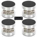 aleawol インシュレーター スピーカー 大型 4個セット アルミ製スプリングスピーカー 直径45mm 高さ40mm、オーディオ音質向上 振動防止 両面滑り...