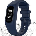 一体型 対応Garmin(ガーミン) Vivosmart 5/v?vosmart 5/Smart 5 バンド ケース 通気性ベルト 衝撃吸収 柔軟なシリコン 簡単取付 調節可能 ガーミン Vivosmart 5 保護ケース 男女通用 耐久性 防汗(L|ブルー)(2)