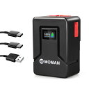 Vマウントバッテリー, Moman 99S ミニ Vマウントバッテリー 99Wh 6800mAh 14.8V 出力190W(Max) D-TAP USB-A/C...