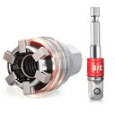 Kimlonton万能ソケットレンチ ユニバーサルソケットレンチ 10mm-19mm(6角) 六角軸6.35mmドリルアダプター延長バー差込角9.5mm(3/8インチ)六角ボルトとネジの取り外しツール
