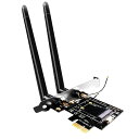 GLOTRENDS WA02 Mini PCIe - PCIe X1 WiFiアダプタ、ハーフハイMini PCIe WiFi 4/5/6/6e/Coral TPU モジュール用、3.5 dBi SMAアンテナ付属(2)