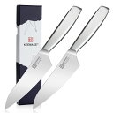 KEEMAKE 包丁セット 三徳包丁 160mm 130mm ステンレス 食洗機対応 万能包丁 多機能 左利き用包丁 パン切り包丁 肉切り 菜切り 魚切り キッ...