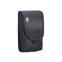 HUAZHIMAOスマホポーチメンズ, スマホバッグ仕事用 電話ホルダー 黒 スマホ携帯 用 ケース持ち運びに便利小型ウエストナイロンミニベルト通しポーチ作業兼...