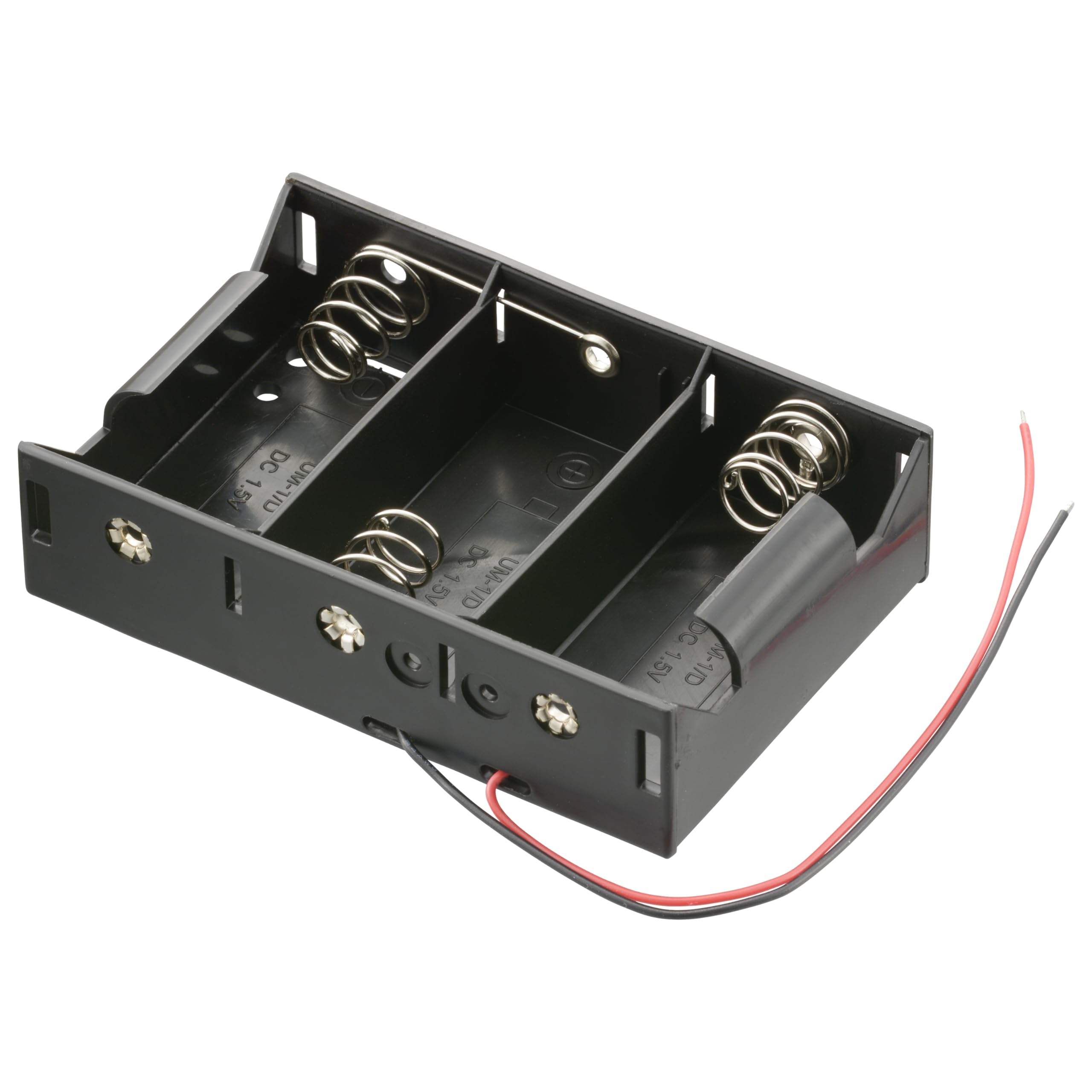 【送料無料】オーム電機 電池ケース 単1×3コ用 リード線付き 電池ボックス 工作用 KIT-UM1X3 06-4944 OHM