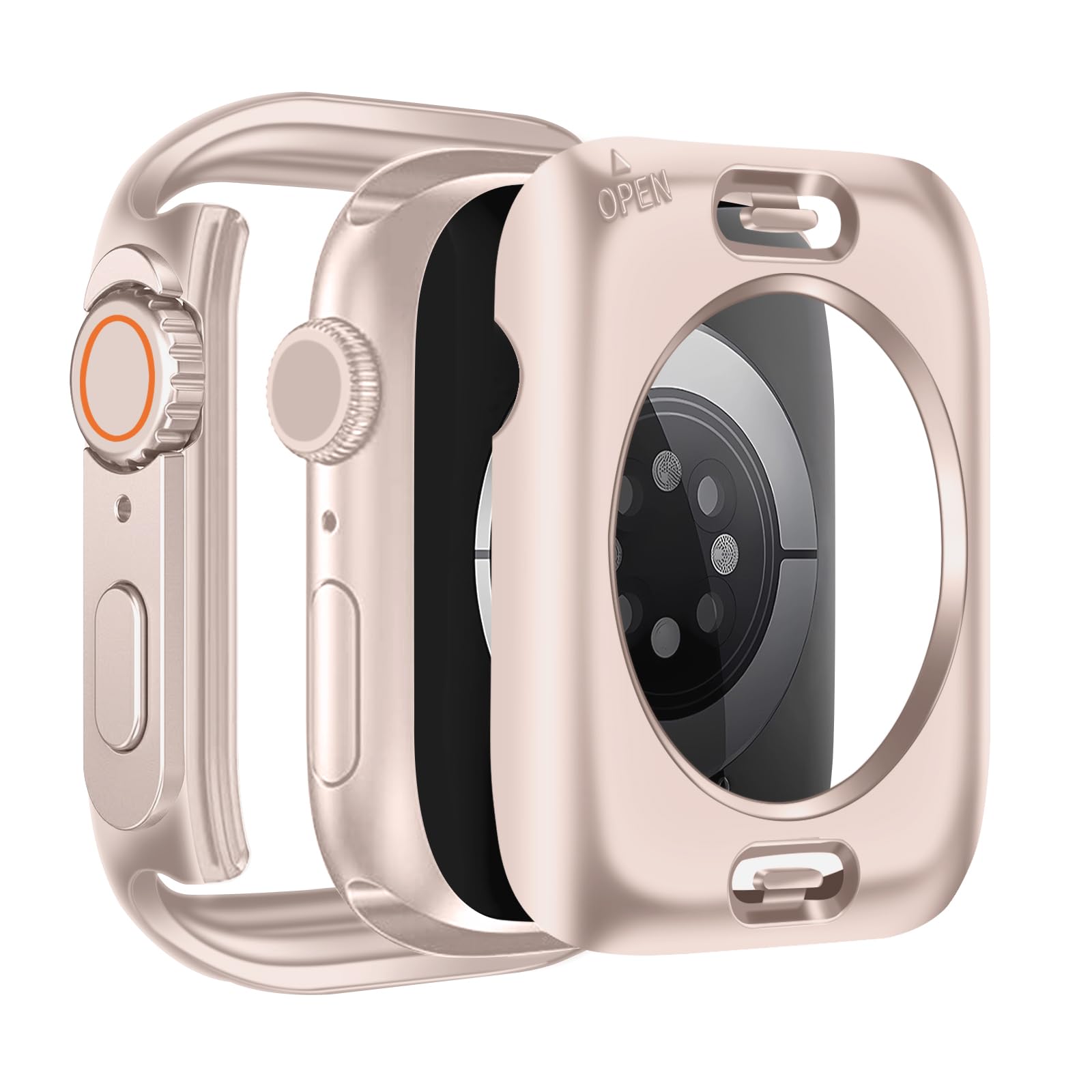 TEMEDO 対応 Apple Watch ケース 40mm 対応 Apple Watch Ultra風ケース 一体型 アップルウォッチ カバー 防水 360ど度 Apple Watch カバー IP68完全防水アップルウォッチ ケース Apple Watch se 第二世代/se/6/5/4 アップルウォッチse 第二世代/se/6/5/4 対応(40mm,防水