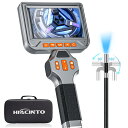 Hiacinto 電動回転 ファイバースコープ 先端可動式 デジタル内視鏡 スコープカメラ 6.0mm直径工業内視鏡 5.0インチIPSスクリーン付き IP67...