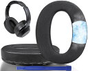 SOULWIT 冷却ジェル パッド イヤーパッド Sony WH-1000XM2 (WH1000XM2) & MDR-1000X (MDR1000X) 用 交換 イヤークッション 高密度フォーム イヤーカップ 厚手 耳当て 冷感 ヘッドパッド ブラック