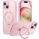 【2024必見!4in1多機能満載】CASEKOO iPhone 15 用 ケース 【 米軍MIL規格 耐衝撃 MagSafe対応隠しスタンド 指紋防止 マット...