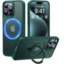 【2024必見!4in1多機能満載】CASEKOO iPhone 15 Pro Max 用 ケース 米軍MIL規格 耐衝撃 MagSafe対応 隠しスタンド 横...