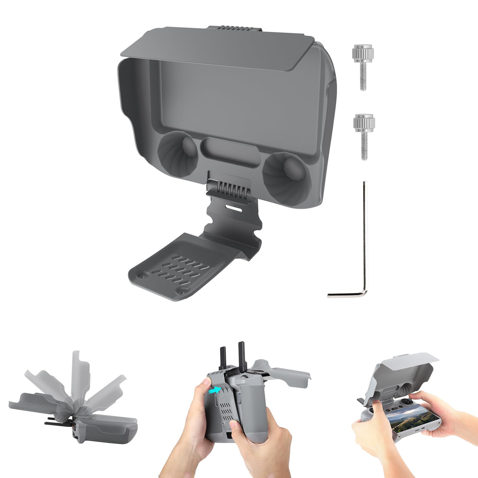 TOMGDRACO DJI RC 2 用送信機用サンフード dji air 3 /dji mini 4 pro 送信機用サンシェード dji rc2 ..