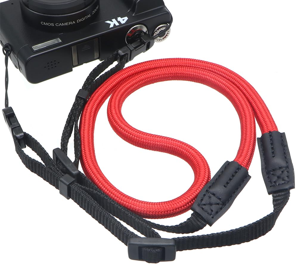 【送料無料】[INPON] カメラストラップ ネックストラップ 長さ調整可能 クライミングロープ製 ミラーレ..