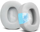 SOULWIT 冷却ジェル パッド イヤーパッド for JBL E65 (E65BT E65BTNC)/Live 650 (650NC 650BTNC)/Duet NC Over-Ear ヘッドホン 用 交換 イヤークッション ヘッドホンパッド 高密度フォーム 冷感パッド (グレー)