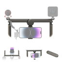 SmallRig スマホ用ビデオリグ スマホ 動画撮影 手持ち 折りたたみ 汎用 P20対応 iphone 15 / 14 / 13シリーズ対応 スマホ用ケージ スタビライザー ビデオ撮影 ビデオリグ iphone用 Sumsang Pixel用 他のAndroid携帯用 スマートフォン 撮影 4047