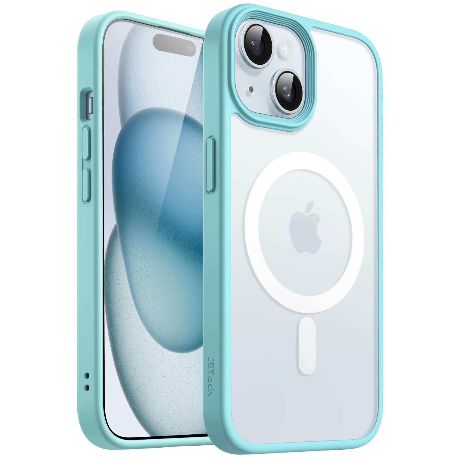 JEDirect iPhone 15 6.1 ޥͥå  MagSafeб ȾƩΥޥå  Ѿ׷ С (...