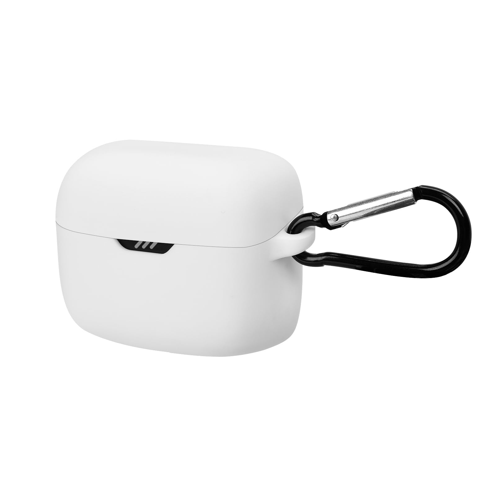 Geekria シリコン カバー 互換性 カバー ジェイビーエル JBL TUNE BUDS 対応 True Wireless Earbuds 充電ケース充電ケースカバー 外装カバー キーホルダーフック付き、充電ポートアクセス可能、フロントLED可視