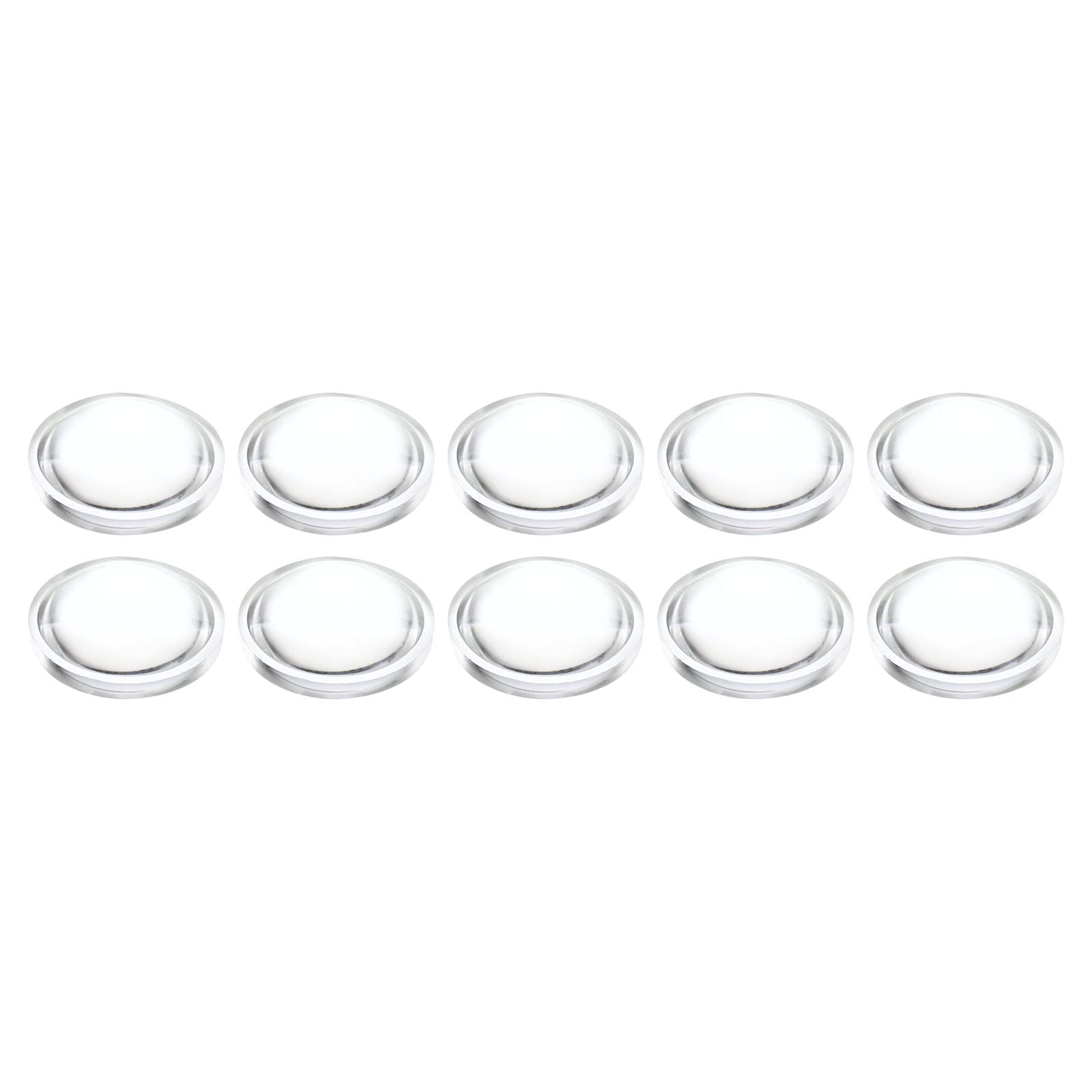 PATIKIL 直径15 mm 高さ5 mm 平凸レンズ 10個 アクリル LED光学凸コンデンサレンズ LED 懐中電灯 自転車ヘッドランプ用 透明