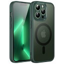 JEDirect iPhone13ProMax (13 Pro Max 6.7インチ用) マグネット ケース MagSafeに対応 半透明のマット背面 カメラレ...