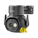 【4K・車両検知】Ctronics 防犯カメラ 屋外 800万画素 5GWi-Fi対応AI人体検知 ペット検知 自動追跡 プリセット機能 スマホ・PC遠隔操作 ...