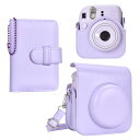 HIYQIN チェキケース instax mini 12ケース,Fujifilm チェキ 12ケース と28枚写真入れアルバム付き2点セット チェキ mini ...