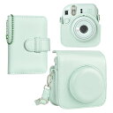 HIYQIN チェキケース instax mini 12ケース,Fujifilm チェキ12ケース と28枚写真入れアルバム付き2点セット fujifilm i...