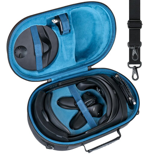 【Aenllosi 専用収納ケース】互換品 Meta Quest 3/Quest Pro VRヘッドセット スーツケース 傷や衝撃に強い ブルー(ケースのみ) 【Aenllosi 専用収納ケース】互換品 Meta Quest 3/Quest Pro VRヘッドセット スーツケース 傷や衝撃に強い ブルー(ケースのみ)