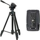 SLIK スマホ三脚 GX-S 6400 VIDEO with One More クイックシューセット レバーロック式 21mmパイプ径 動画撮影対応2ウェイ雲...